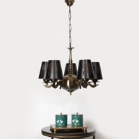 Devansh Dual Steel Metal  Wallmounted Lamp With Beige Jute  Shade
