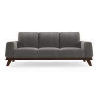 Granada Sofa Set (Colour : Ash Grey Velvet , Seater : 3+1+1)