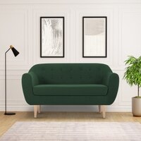 Colam Velvet 2 Seater Sofa in Green Colour
