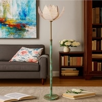 Devansh Wood & Metal Floor Lamp