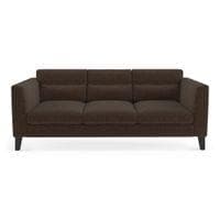 Lewis 3 Seater Fabric Sofa in Mocha Colour
