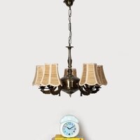 Devansh Black Wall Mounted Lamp With Black Cotton Shade