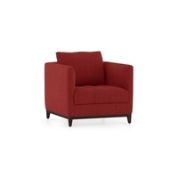 Florence Premium 1 Seater Fabric Sofa in Salsa Red Colour