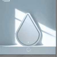 LED Water Drop Mirror Light - Modern and Stylish Illuminated  Mirror