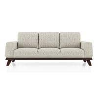 Granada Essential 3 Seater Fabric Sofa In Monochrome Paisley