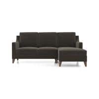 Abbey Sectional Sofa (Colour : Smoke Grey, Cushion : Soft, Seater : Right Aligned 2 Seater + Right Aligned Chaise)