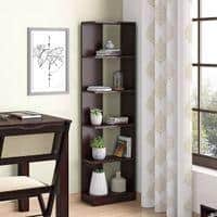 Paxton Solid Wood Bookshelf in Mahogany Finish