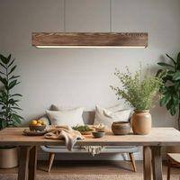 Clara 48 Brown Solid Wood Single Hanging Light