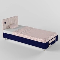 Color Play Engineered Wood Drawer Storage Bed in Electric Blue Colour