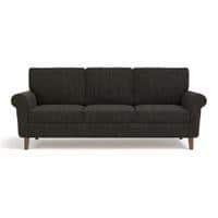 Oxford 3 Seater Fabric Sofa in Graphite Grey Colour