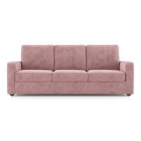 Apollo High Back Fabric Sofa (Colour : Desert Rose, Seating Capacity : 3 Seater, Cushion Type : Soft, Back Type : High Back)