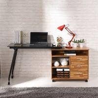 Niccol Engineered Wood Study Table in Golden Oak Finish