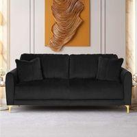 Angle Fabric Sofa (Black)