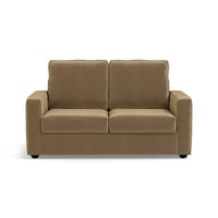 Apollo Sofa Set (Colour : Fawn Velvet, Cushion : Hard, Back Type : High Back, Seater : 2+1+1)
