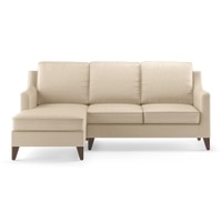 Abbey Sectional Sofa (Colour : Pearl, Cushion : Soft, Seater : Left Aligned 2 Seater + Left Aligned Chaise)