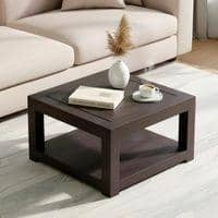 Lisbon Sheesham Wood Tea Table In Mahogany Finish