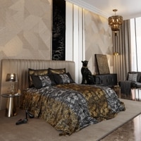 Stoa Paris Super King Size Enriched Cotton Bedsheet with 4 Pillow Covers  Size Eternal Chase