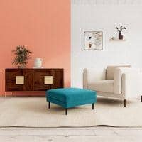 Munich Ottoman Color in T Blue