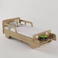 Vroom Engineered Wood Bed in Oak Colour