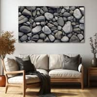 The Castle Decor Abstract Art Wall Painting Wooden Framed Digital Painting 27x48 Inch (Style 23)