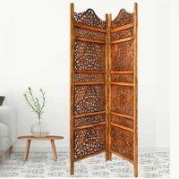Irit Solid Wood 4 Panel Room Divider