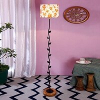 Fergie Multicolour Cotton Shade Floor Lamp