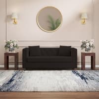 Windsor Premium 2 Seater Fabric Sofa in Deep Brown Velvet Colour