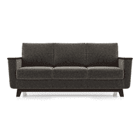 Corby Premium 3 Seater Fabric Sofa in Smoke Colour