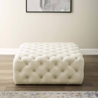 Leonex Ottoman Color in White