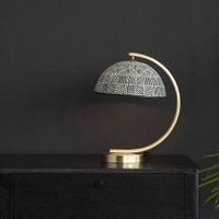 Amory Multicolor Table Lamp With Gold Metal Base