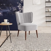 Duke Accent chair Velvet in Grey Color