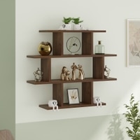 Senara Engineered Wood Bookshelf in Brown Colour