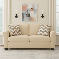 Sehran 2 Seater Sofa In Fabric Cream Color