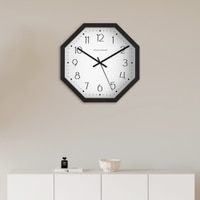 Old-School Charm Octagonal Wooden Wall Clock