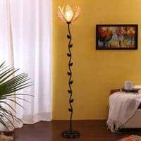 Davenport Black Bamboo Shade Floor Lamp