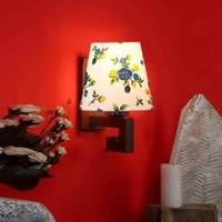 Devansh Solid Wood Electric Wall Light in Multi Colour with Multi Shade Count of 1 Light