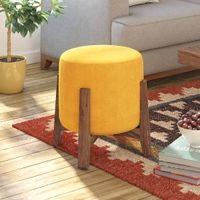 Nicole Stool in Matte Mustard Yellow Colour