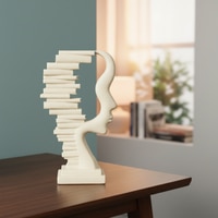 Abstract Face Sculpture Showpiece Artistic Human Profile Home Decor Accent