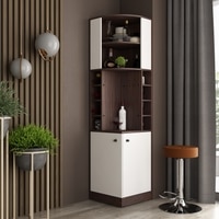 Bravo Bar Cabinet in Choco Walnut Finish