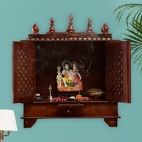 D'Dass Sheesham and Mdf Wooden Home Temple For Pooja Mandir For Home