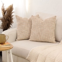 Girnar Set Of 2 Cushion Covers With Brown Colour