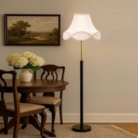Devansh Wood & Metal Floor Lamp