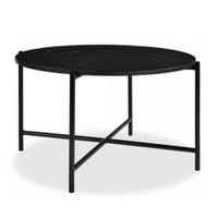 Jody Round Metal Coffee Table In Black Finish