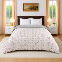 Sage Premium Cotton Comforter Floral Double Bed Reversible 350 Gsm Size 240 X 220 Cms