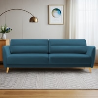 Rockson Fabric Sofa (Teal Blue)