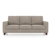 Apollo Neo 3 Seater Fabric Sofa in Mist Brown Colour (Back Height : Regular, Cushion Type : Soft)