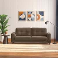 Verona Premium 3 Seater Fabric Sofa in Truffle Beige Velvet Colour