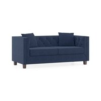 Windsor Premium 2 Seater Fabric Sofa in Lapis Blue Colour