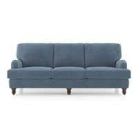 Ophelia 3 Seater Fabric Sofa In Ocean Weave