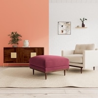 Klee Ottoman Color in Maroon